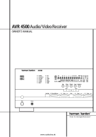 Harman-Kardon AVR-4500-Owners-Manual